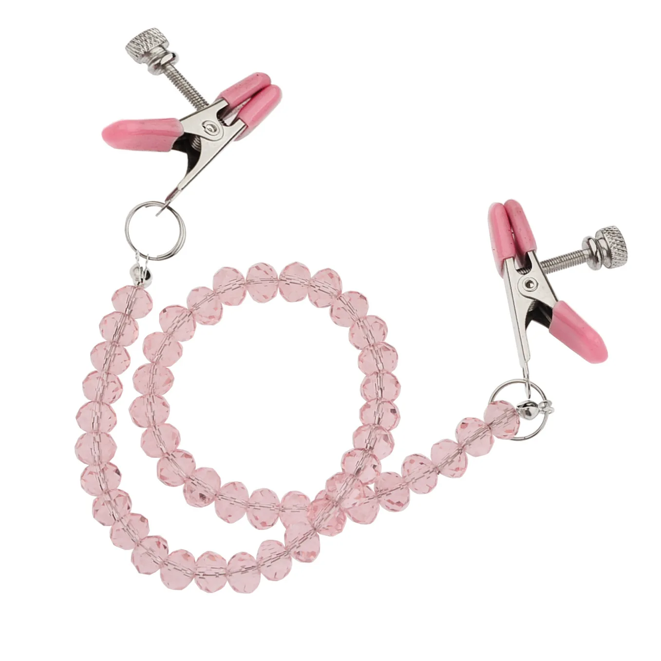 New pearl chain nipple clip room orgasm vagina clip heart chain nipple clip alternative sex toy factory straight hair