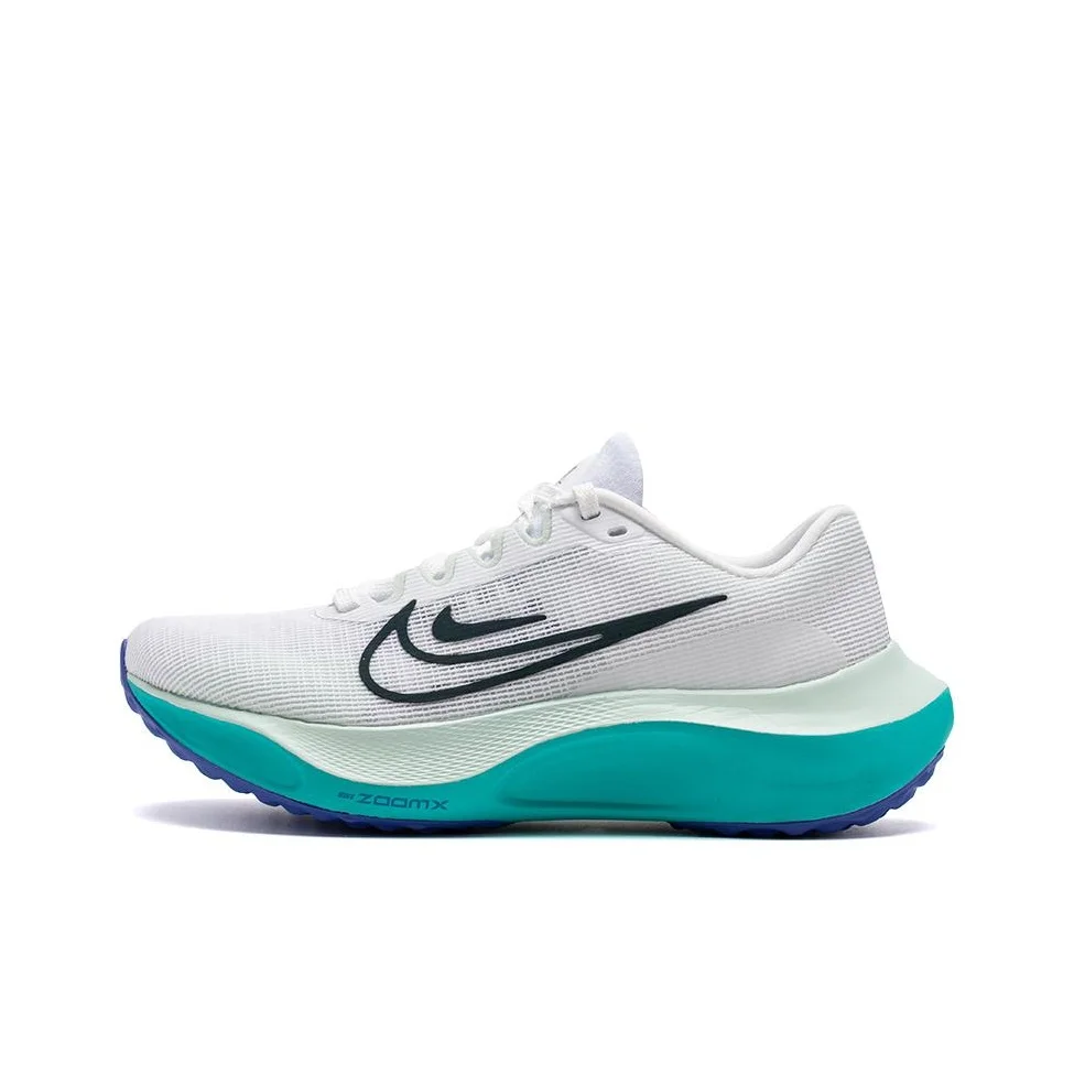 Nike Zoom Fly 5 Low top Training Long Distance Running Marathon Running Shoes Women's White Green Black DM8974-101