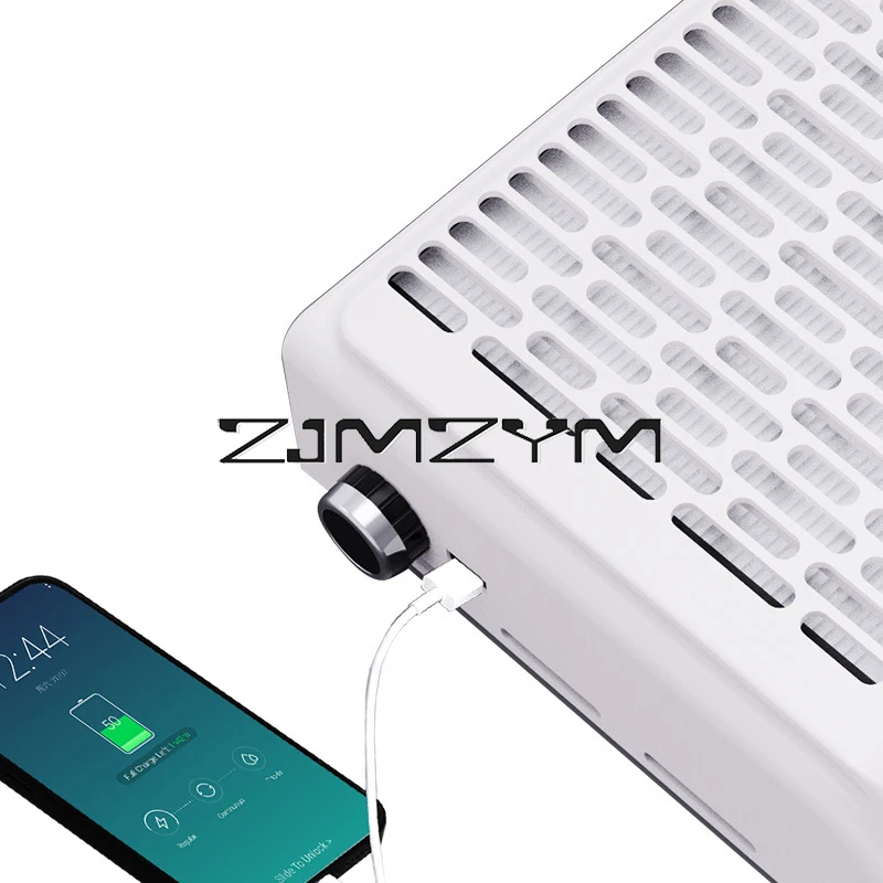 Penyedot debu kuku 100W, penyedot debu kuku dapat diatur kecepatan tinggi dengan Filter yang dapat digunakan kembali mengurangi debu peralatan kuku