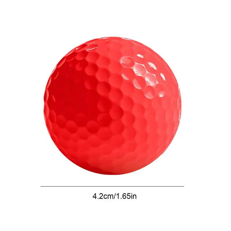 Colored Golf Balls Bright Golf Practice Balls Realistic Feel Flight Training Balls Color Golf Balls For Indoor Or Outdoor Yard