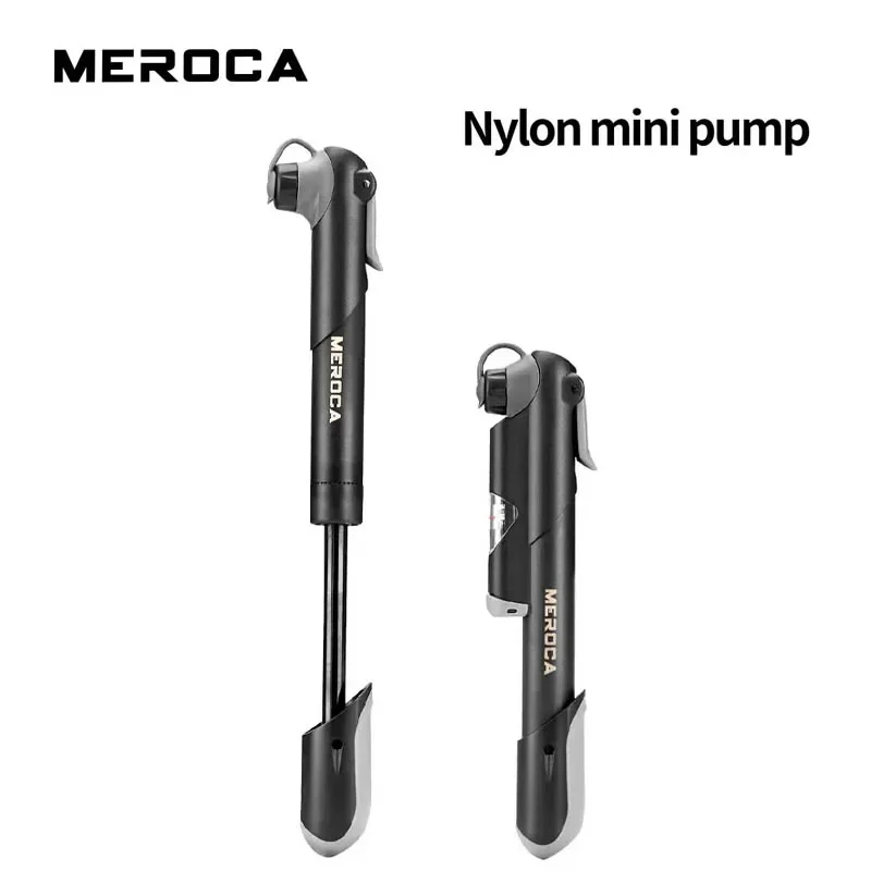 

MEROCA Mini Portable High-Pressure Nylon Bicycle Pump: Compatible with MTB, Road Bikes, Swimming Rings, Footballs & Basketballs
