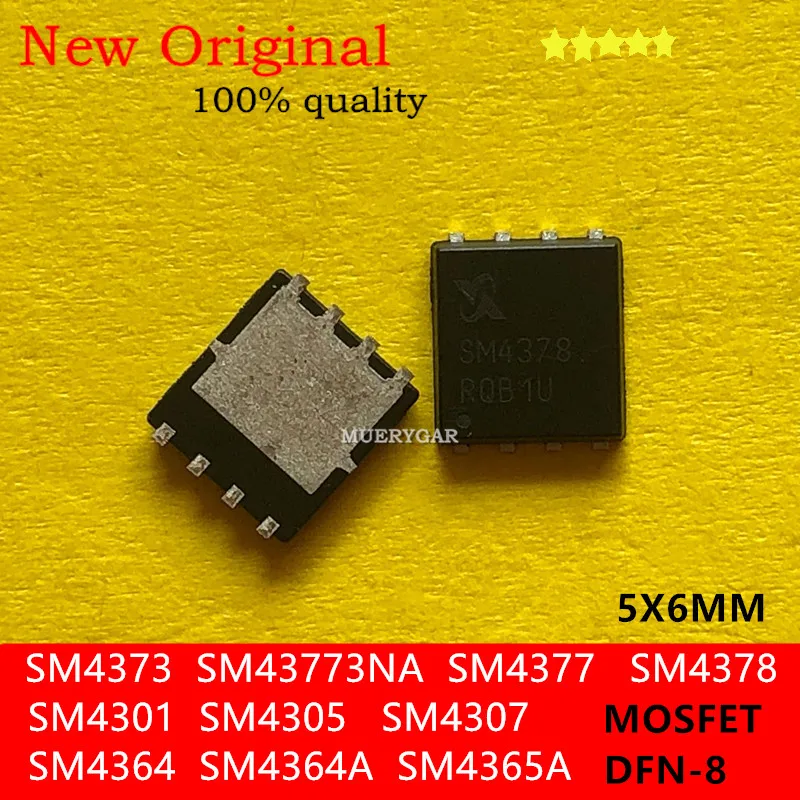 (10-200 unids/lote) 100% nuevo SM4373 SM4373NA SM4377 SM4378 SM4378NSKPC-TRG SM4370 SM4370NSKPC-TRG DFN-8 5X6MM MOSFET