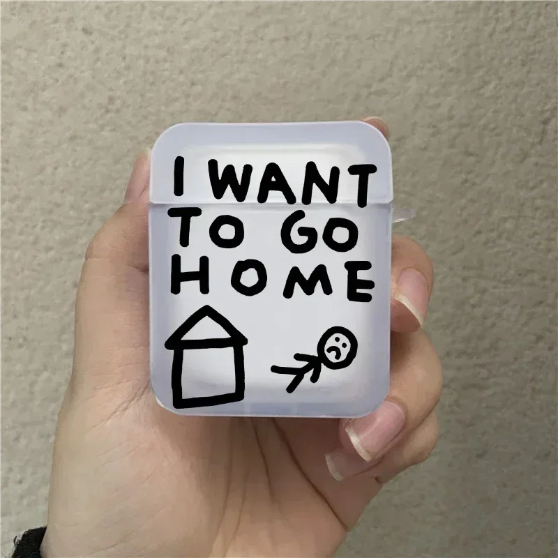 

Fundas I WANT TO GO HOME Wireless Earphone Case For Airpods 4th 3rd Pro 3 Covers For Airpod 2 3 1 Protective Accessorie Shelles