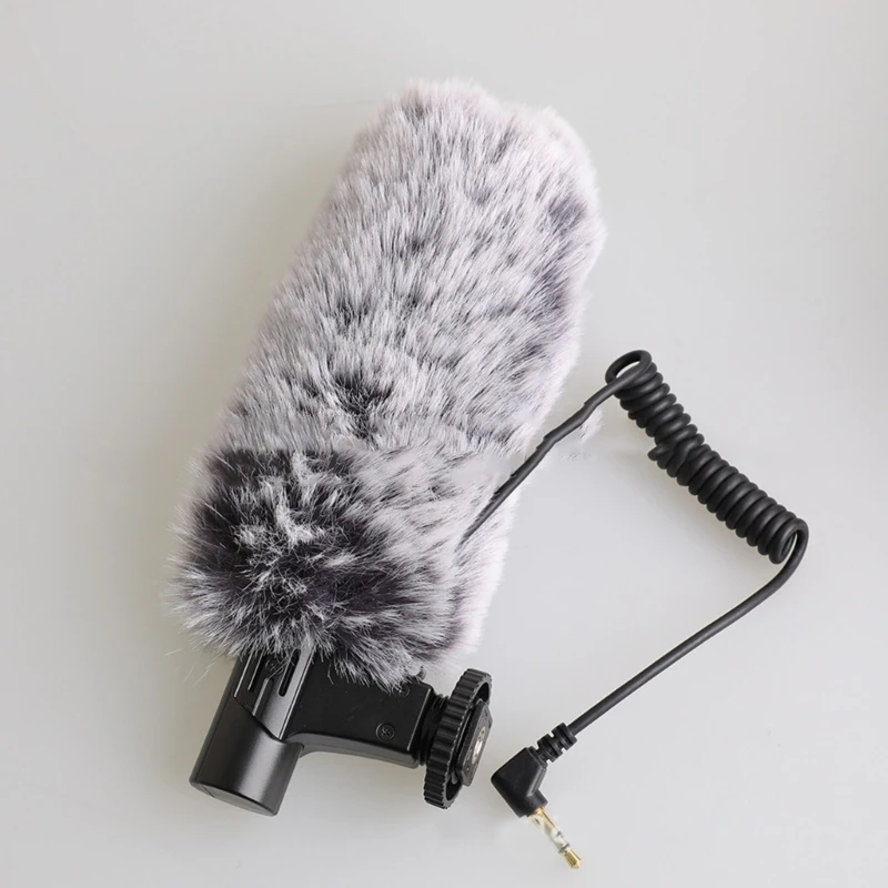 700 micrófonos escopeta funda para parabrisas pieles artificiales protección viento