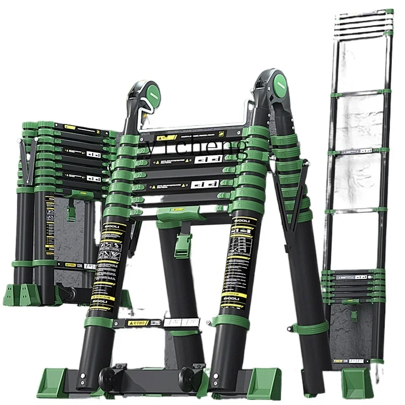 ZK high-end telescopic ladder thickening  project 30 steps away from household ladder aluminum alloy multi-functional ladder