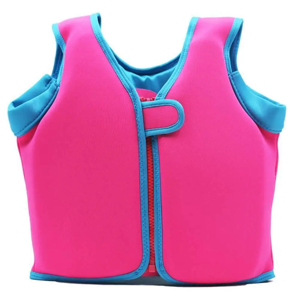 

Not Falling Off Child Buoyancy Vest Adjustable Stable Baby Swimming Jackets Anti Rollover Cartoon Inflation-Free Swimming Vest