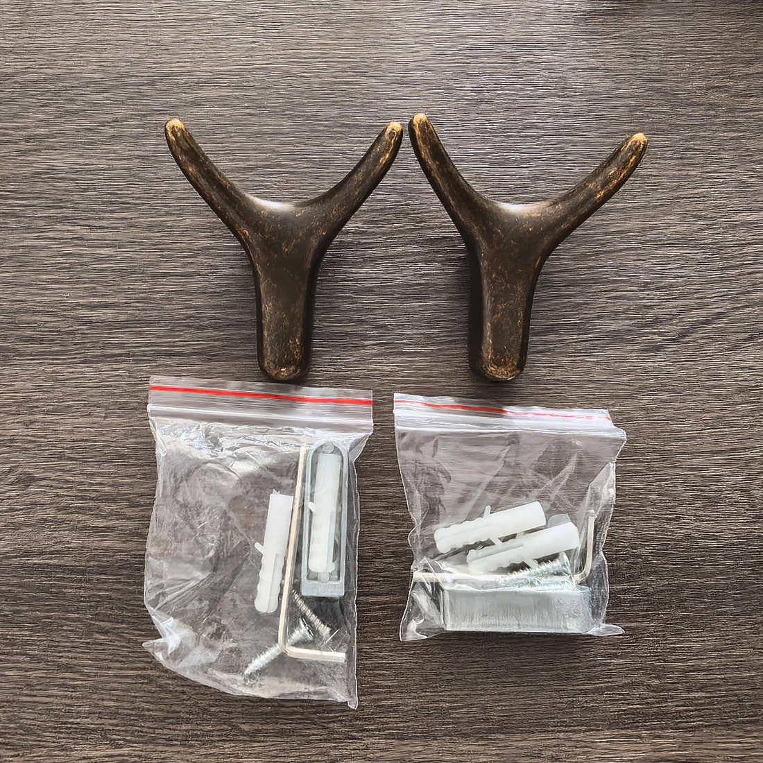 YUTOKO Hochwertiger Vintage-Stil Antik-Bronze Einzelhaken für Kleidung und Hüte Amerikanischer Garderobenhaken für den Flur – Detail 6