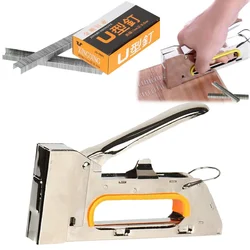Manual Nailing Gun Construction Stapler Heavy Duty Air Nail Woodworking Special Staple Book Household DIY