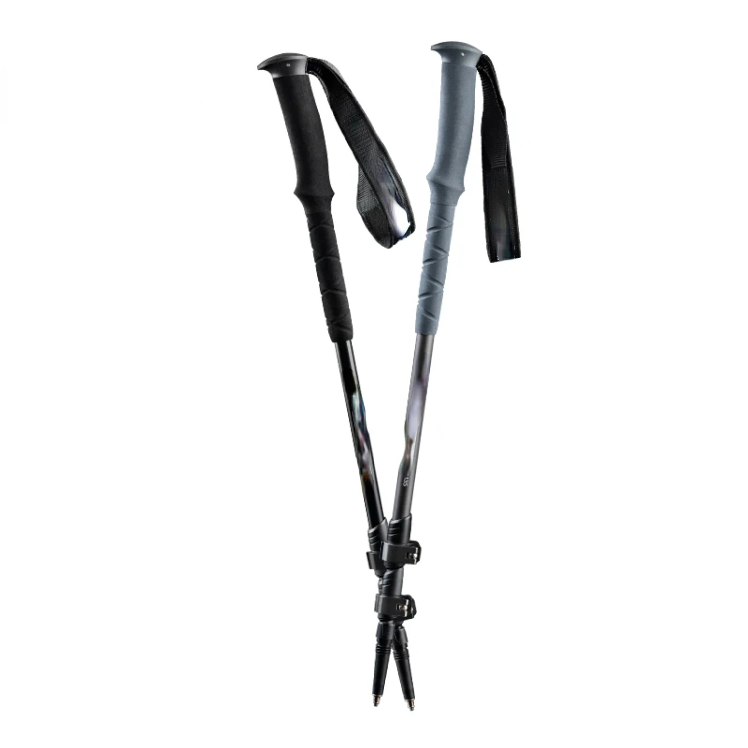 -Ultralight Trekking Folding Pole, Hiking Sticks, Camping Antishock Alpenstock, ST03