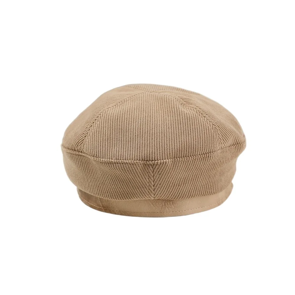 

Retro Korean Baby Beret Spring Autumn Sweet Beanies Cap Casual Corduroy Painter Hats Toddler