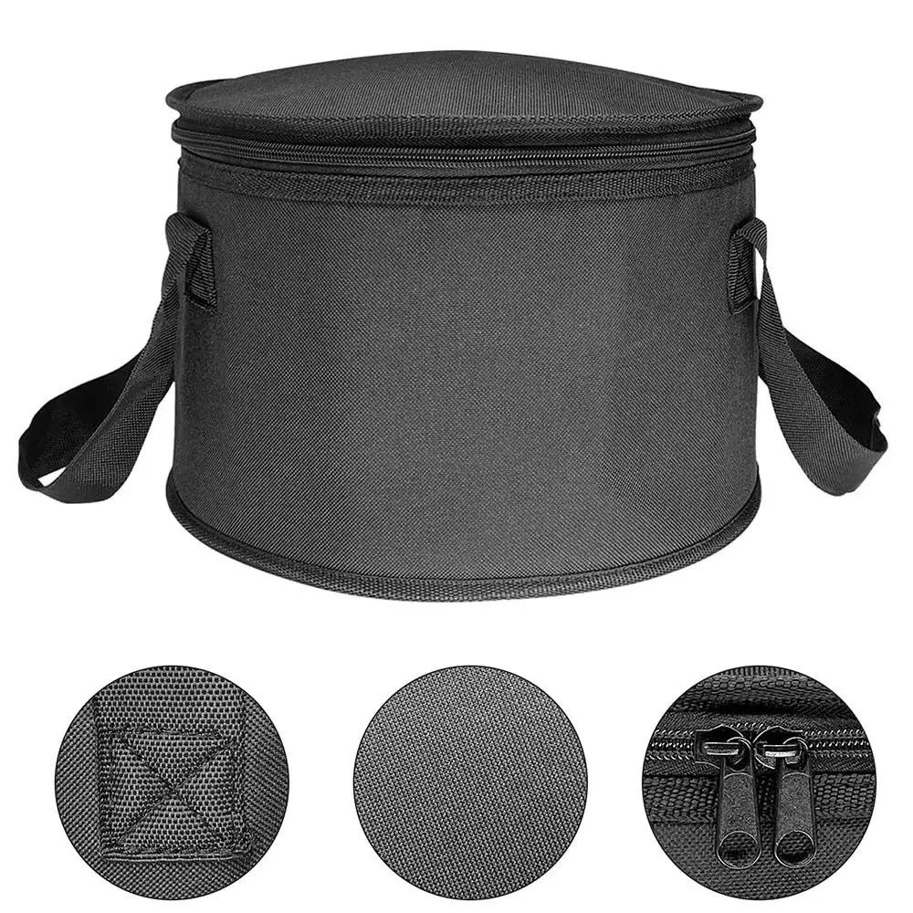 Durable Round Thermal Pie Carrier Reusable Portable Insulated Lunch Bag Waterproof Lid Casserole Food Tote Bag Cake