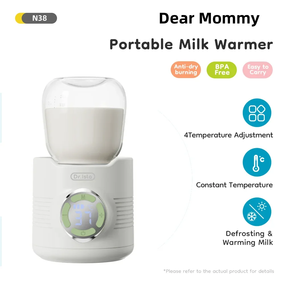 

Portable Baby Bottle Warmer 5 Level heating Multifunction Breast Milk Warmer Accurate Temperature Control Baby Bottle Heater