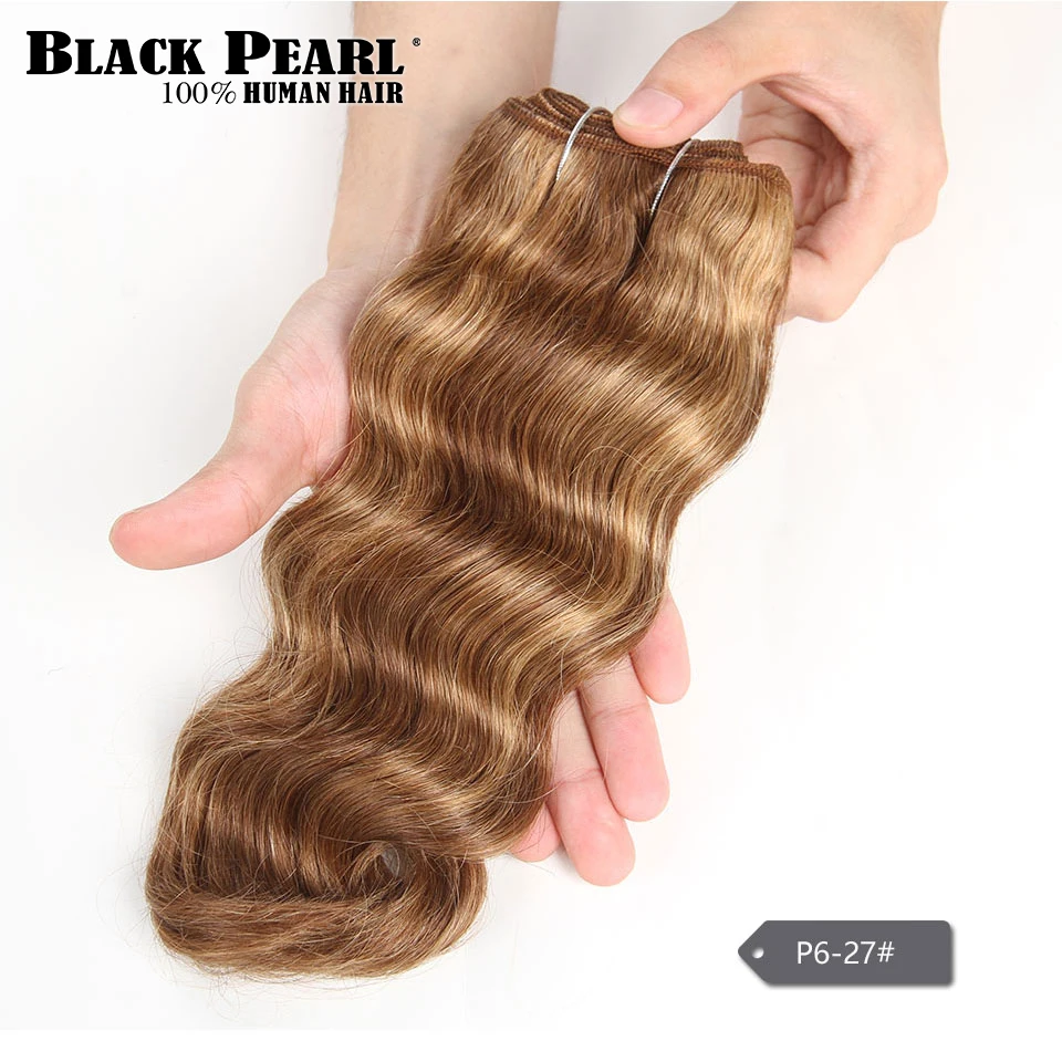 P6/27 Destaque Pacotes de Cabelo Humano Weave Bundles Loose Deep Body Wave BundlesRemy Extensão do Cabelo Humano Brazilian Body Wave Hair