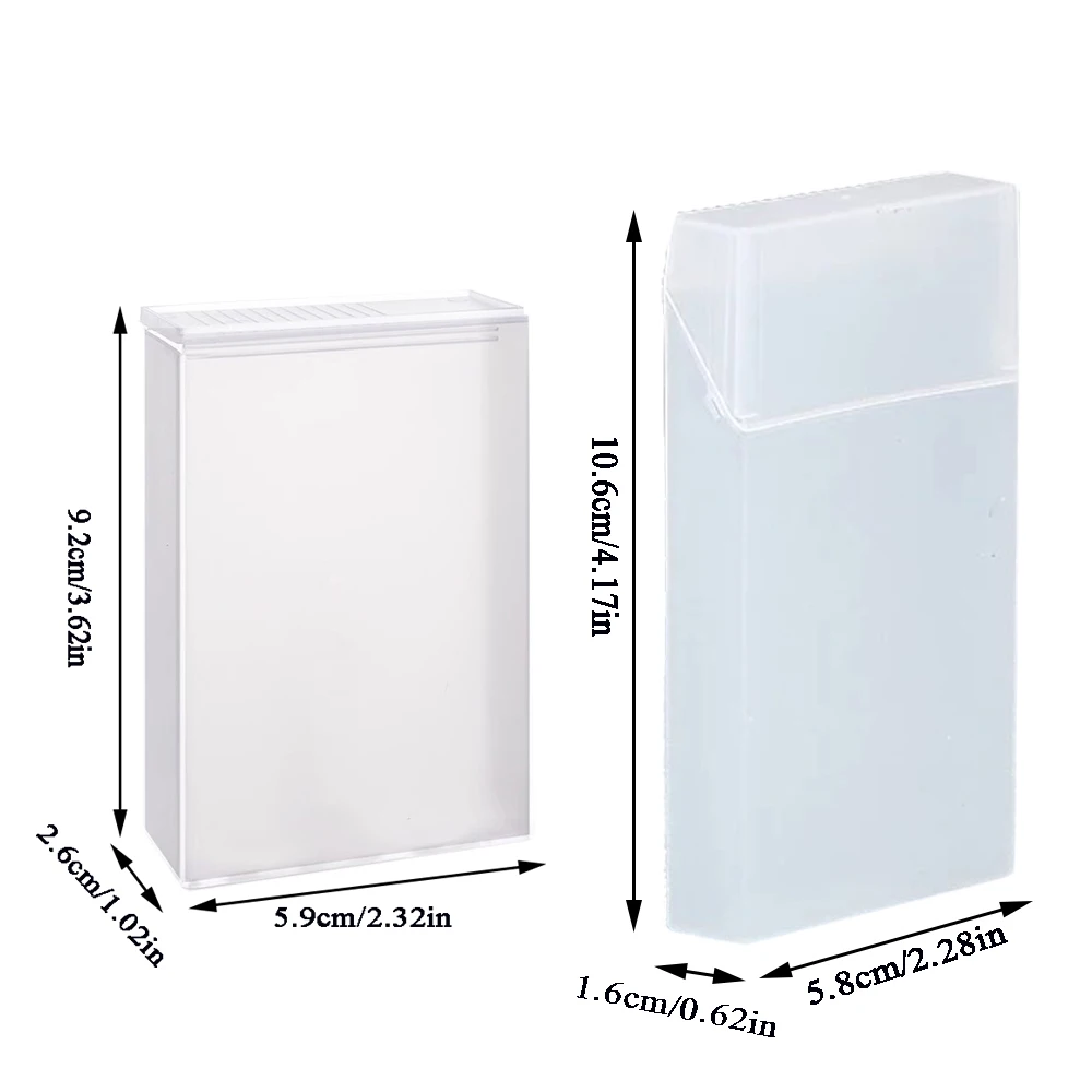 Translucent Cable Storage Organizer Box Plastic Desktop Drawer Organizer Small Card Storage Case Multi-use Sundries Container