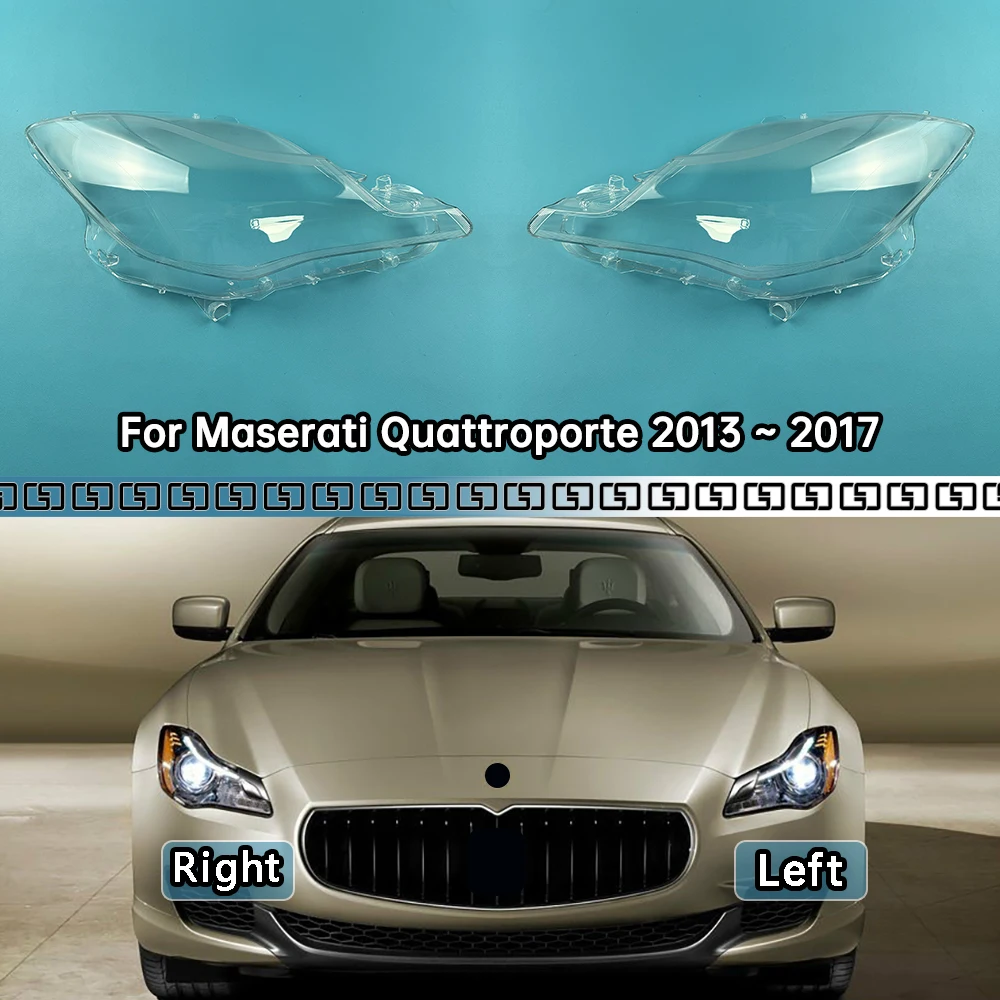 

For Maserati Quattroporte 2013 2014 2015 2016 2017 Car Front Headlight Cover Headlamp Lampshade Lampcover Head Lamp Light Covers