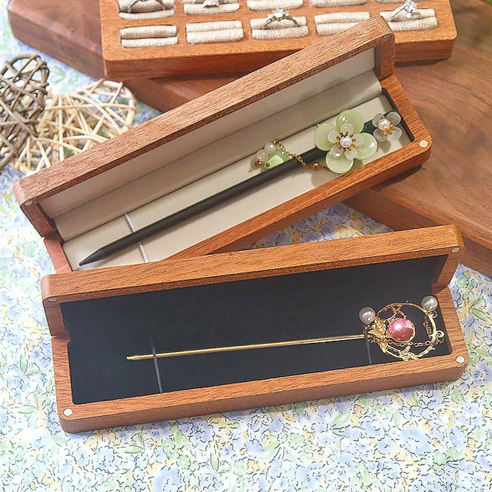 

Retro Lady Hairpin Storage Box Birthday Gift Pendant Personalization Packaging Box Accessory Shop Jewelry Cabinet Display Tool
