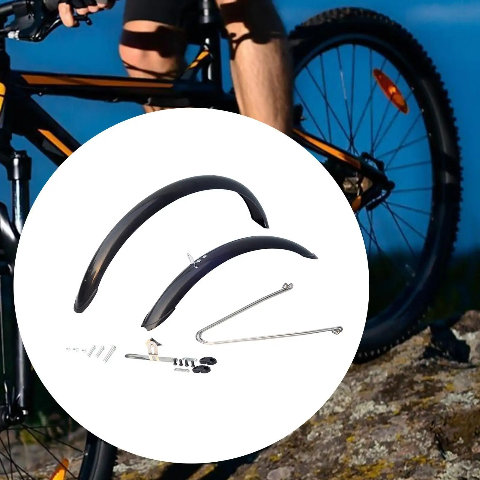 Mountain Bike Mudguards Wheel Fenders for 20 inch Tires Front and Rear Fender Set Bicycle Mud Guard Mountain Bike Fenders