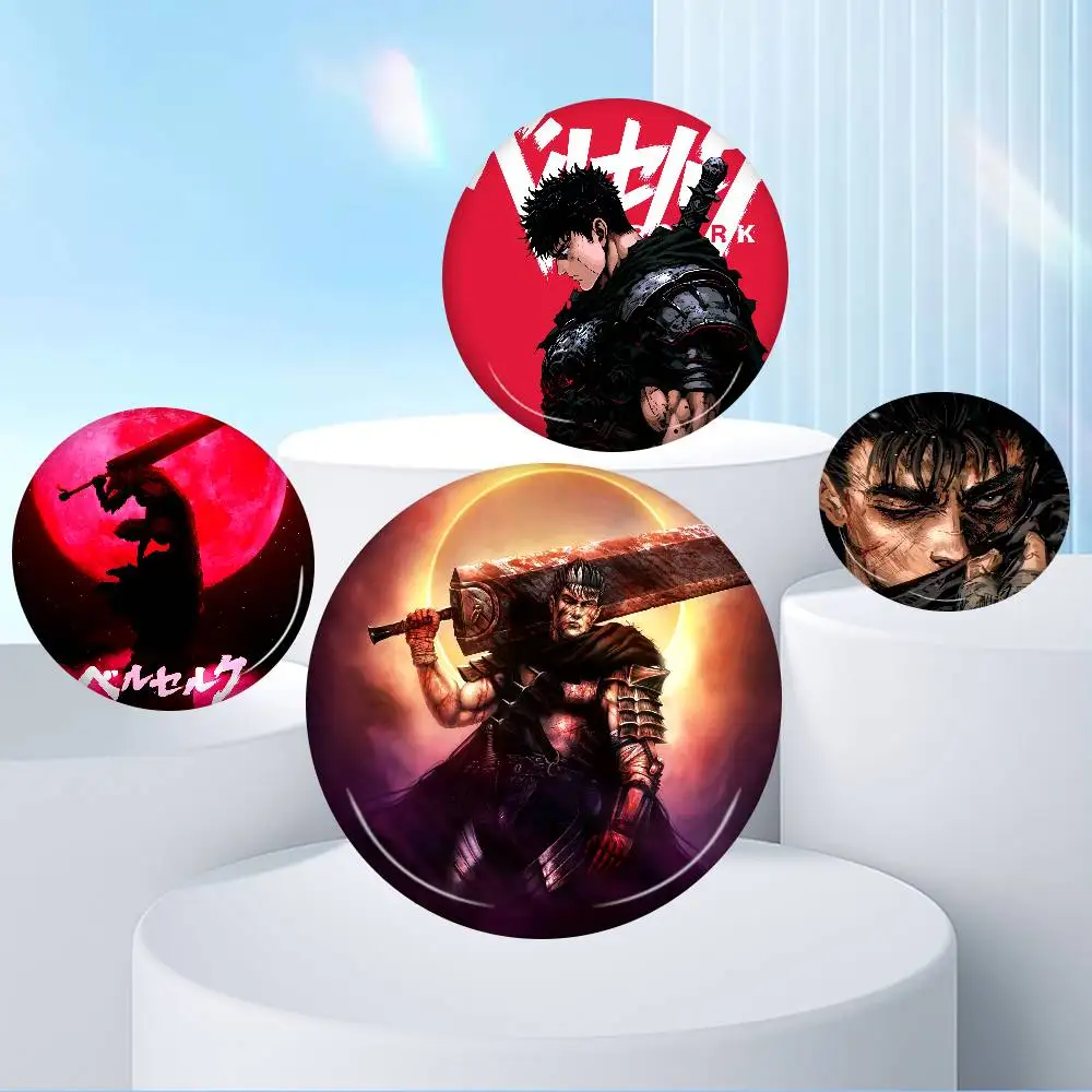 Guts Sword in Berserk Tinplate Pin Button Custom Anime Role Old-school Brooch Cartoon Collar Badge Jewelry Gift Fans
