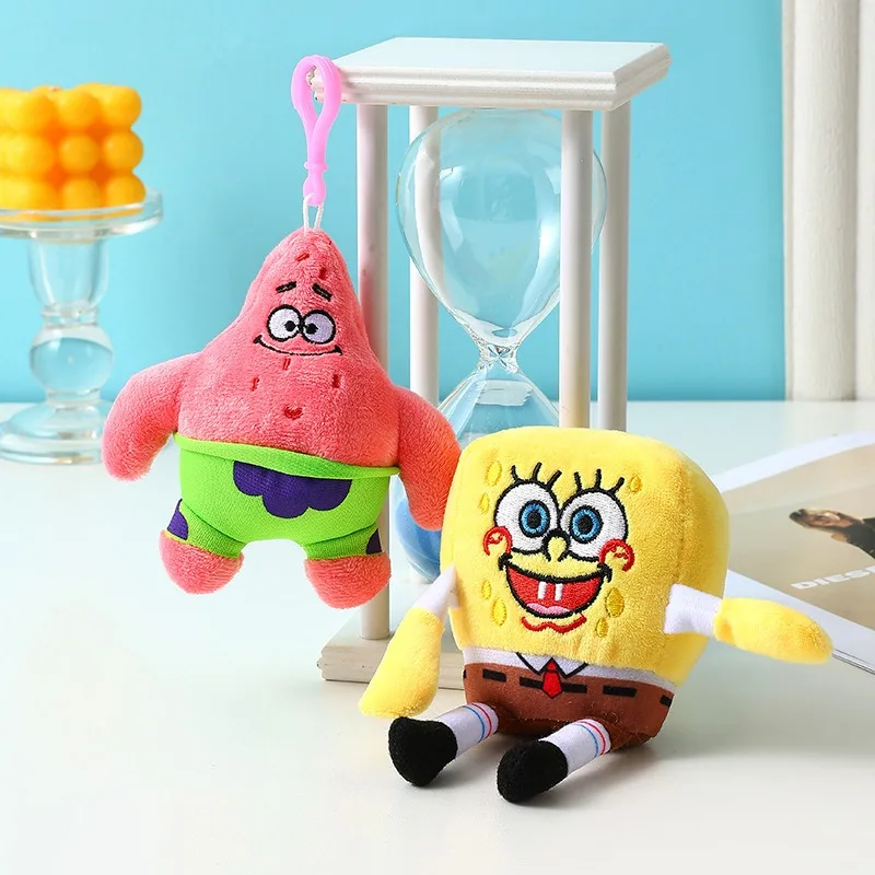 

Potdemiel keychain Saponge Bob and Patrick Star plush pendant backpack pendant car decoration student couple holiday gift