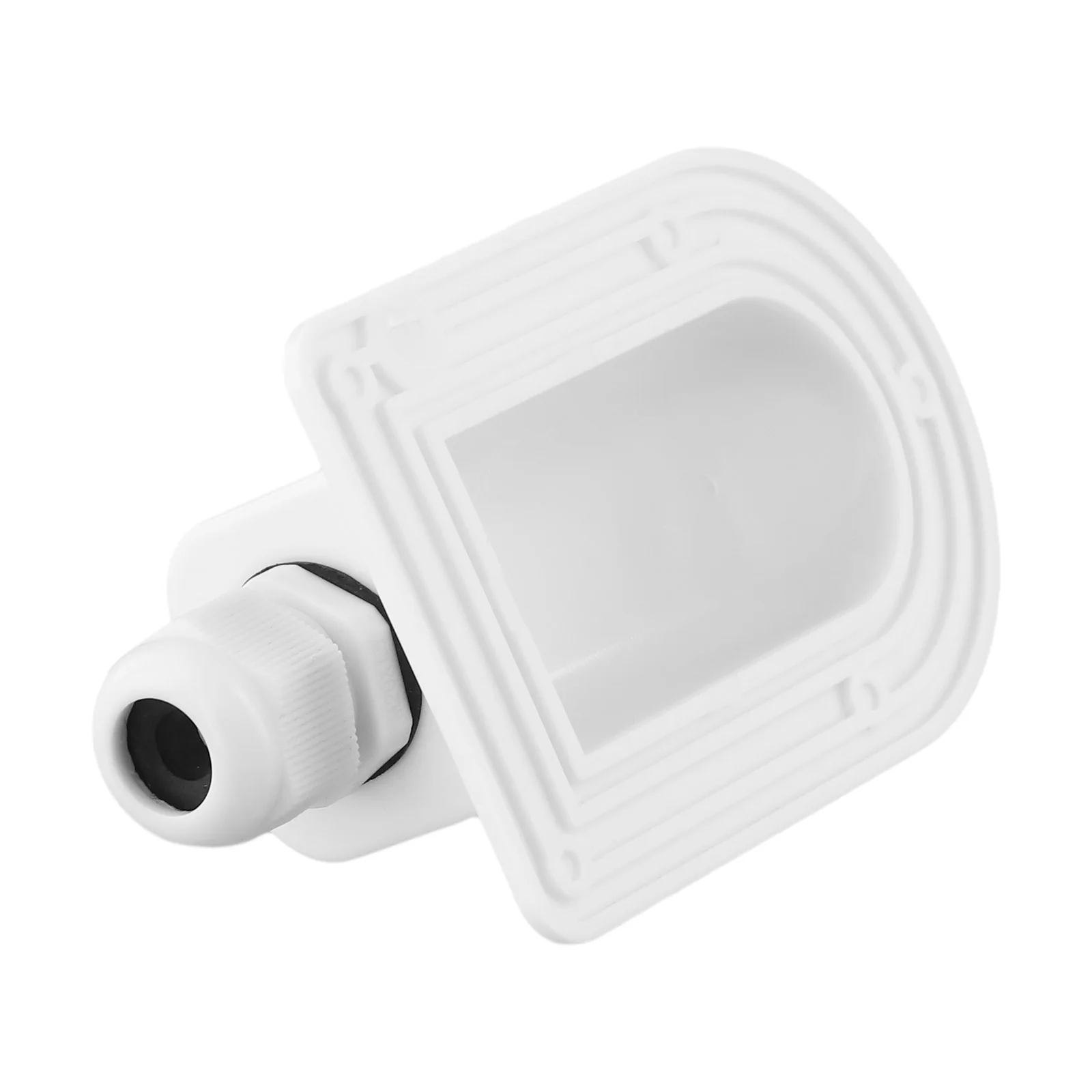 1 Pc Single Wire Entry Gland Box Solar Panel Roof Wire Entry Gland Box Cable  Connector Holder Single Hole RV Yacht White