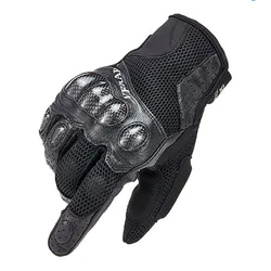 Motocross Gloves Carbon fiber shell Summer Motorcycle Gloves Mesh Breathable Motorcycle Gloves Wear Resistant Guantes Moto