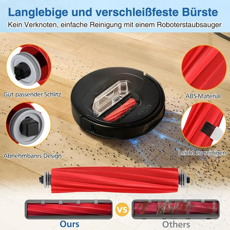 A86I-For Roborock Qrevo S/Qrevo Pro/Qrevo Max V فرشاة جانبية رئيسية فلتر Hepa ممسحة قماش أكياس الغبار استبدال أجزاء