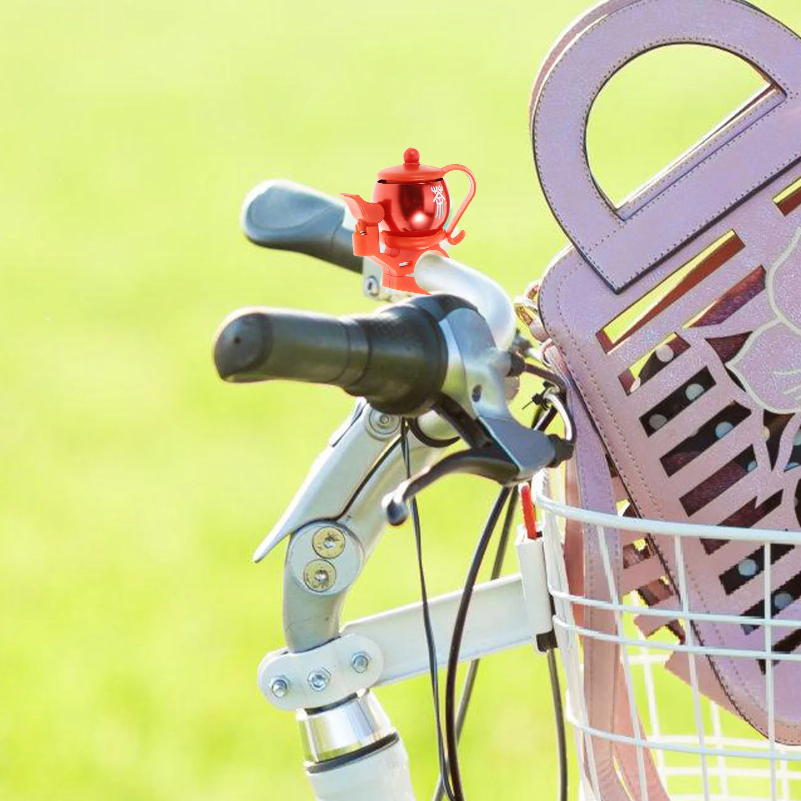 2Pcs Kids Bike Bell Bicycle Bells Teakettle Shaped Cute Small Removable Long Ringtone Alerting Pedestrians Cycling Accessories