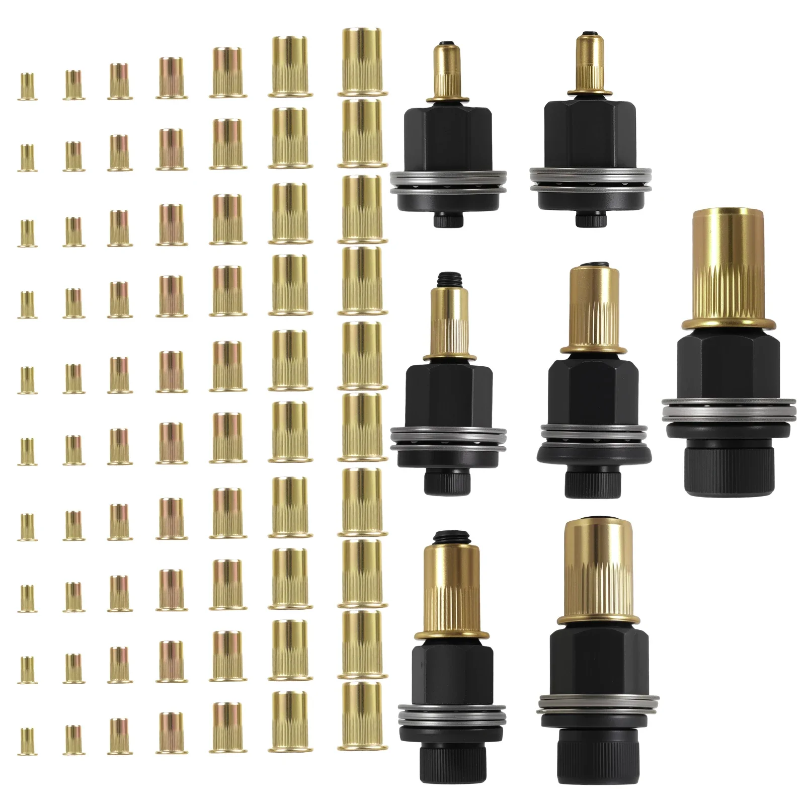 77PCS Rivet Nut Pliers Set M3 M4 M5 M6 M8 M10 M12 Rivet Nut Tool Insert Nuts Rivet Nut Pliers for Connecting Plate Pipe