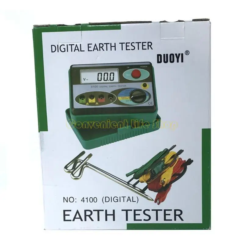 

L1EE Earth Ground Meter Multimeter with Accuracy DY4100 Resistance Tester