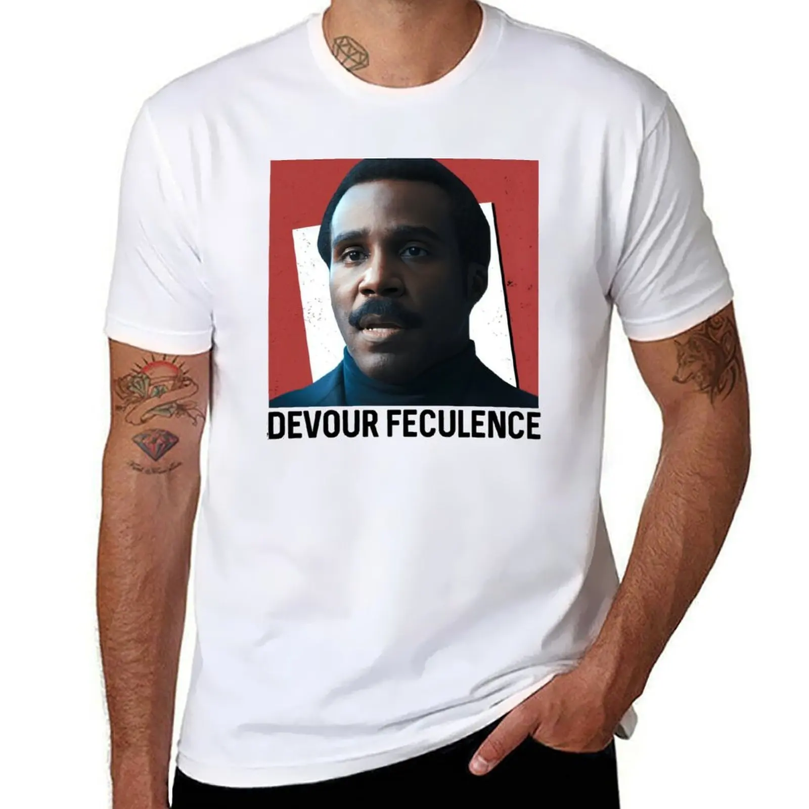 

Devour Feculence,Mr Milchick, Severance, Lumon, Lumon Industries T-Shirt man graphic t shirt printed t shirts for man T-Shirt