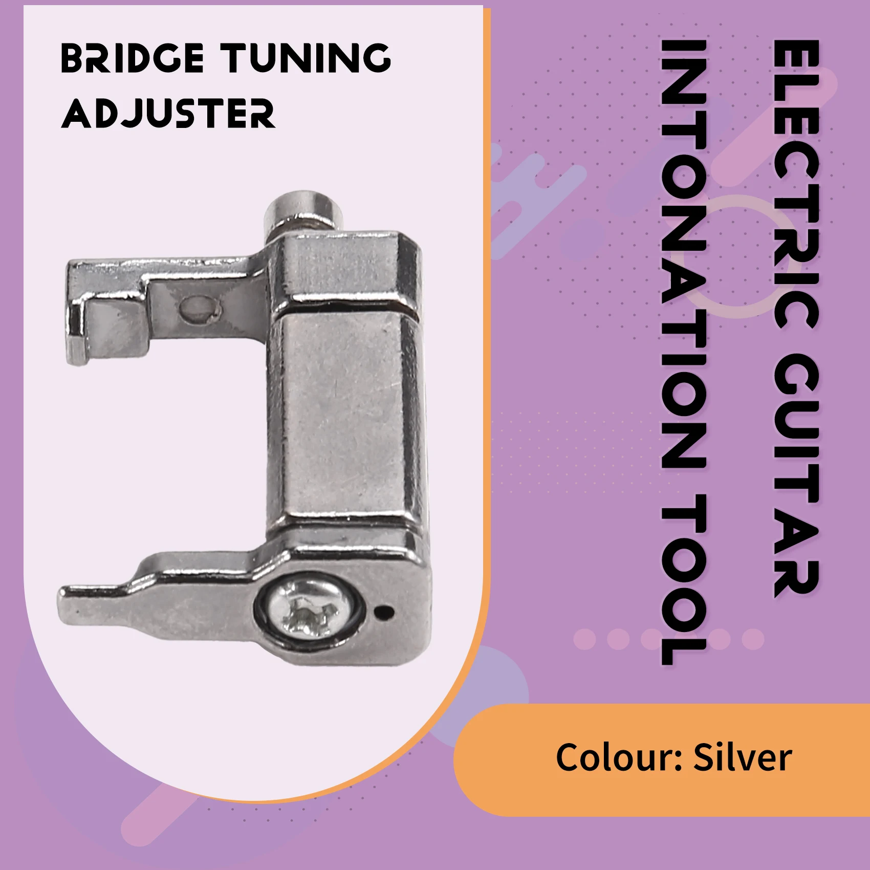 SMIEA กีตาร์ไฟฟ้า Intonation เครื่องมือกีตาร์ Bridge Intonation เครื่องมือสําหรับ Floyd Rose Tremolo กีตาร์ไฟฟ้า Silver