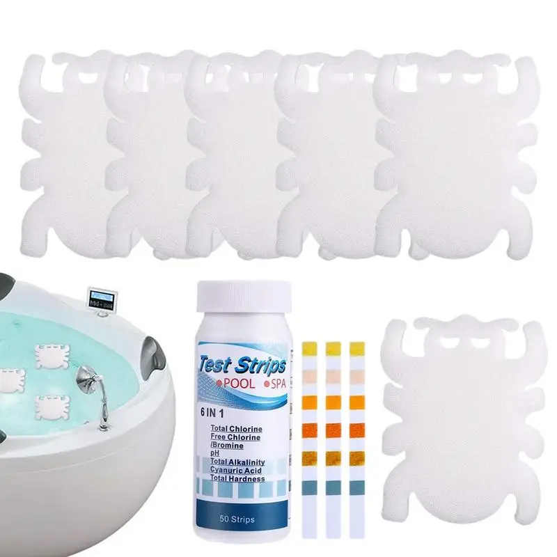 10/6 adet yağ emici temizleyici sünger filtre için sıcak küvet yüzme havuzu yüzen pislik yağ emici sünger ev Spa havuzu için