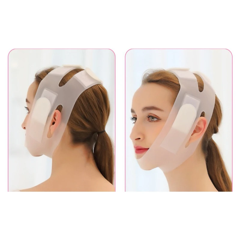 قناع الوجه سيليكون على شكل حرف V لرفع الوجه على شكل حرف V، قناع تنحيف الوجه، قناع الخد والذقن والرقبة، حزام رفيع للتخسيس #6