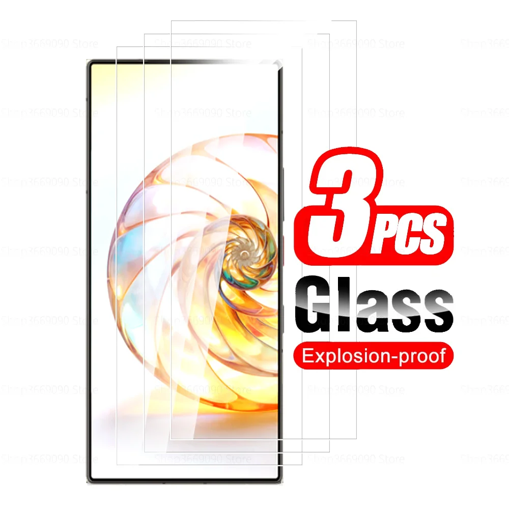 For ZTE nubia Z60 Ultra Glass 3Pcs Tempered Glass Screen Protector For ZTE nubia Red Magic 9 8 8s Pro + Z50Ultra Protective Film