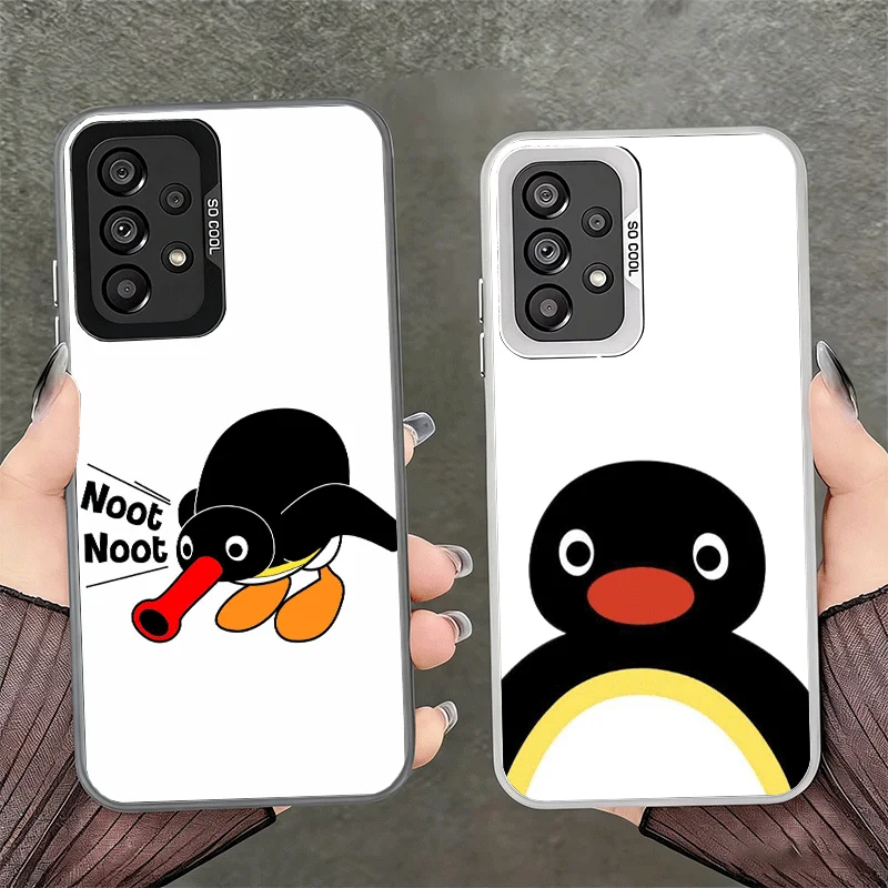 Cartoon P-Pingu Penguin Soft Phone Case for Samsung A17 A16 A15 A14 A13 A57 A56 A55 A54 A53 A37 A36 A35 A34 A33 A26 A25 A24 A23