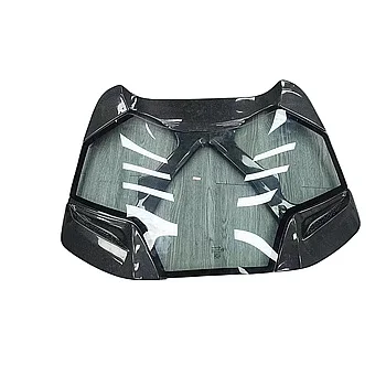 Hot Selling Capristo Style Carbon Fiber Clear Glass Hood Cover for Ferrari 488 GTB
