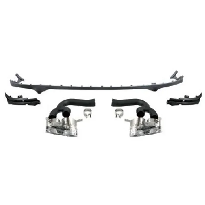 For aud Q8 rear diffuser exhaust upgrade SQ8 style car grille 2021 2022 2023