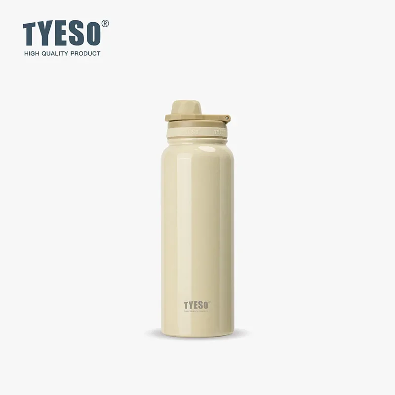 TYESO Thermosfles Auto Geïsoleerde Fles Waterfles voor Buitensport Reizen Vacuümflessen RVS Thermokop