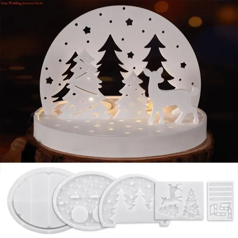 G92D Creative Round Silicone Molds For Epoxy Resin Casting And DIY Home Decors Projects