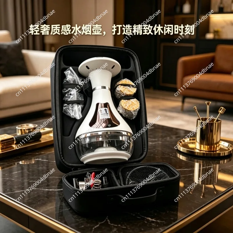 Arabic Electronic Hookah LED Display Rechargeable Fast Heating E-Hookah Shisha Portable Hookah Device
