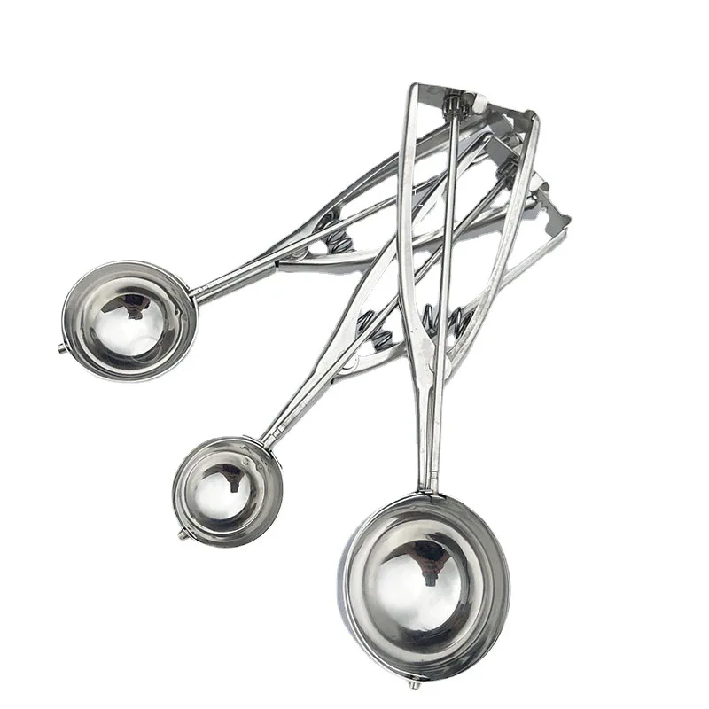 Simple Stainless Steel Digging Spoon Ice Cream Spoon Haagen Dazs Ice Cream Scoop Fruit Scoop Household Kitchen Tools