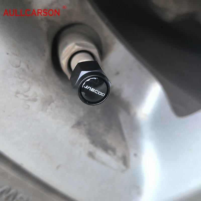 New Alloy Material For Chery Jaecoo J7 J8 J5 6 Car Wheel Tire Air Valve Caps Stem Cover With Brand Accessories 4 Pieces