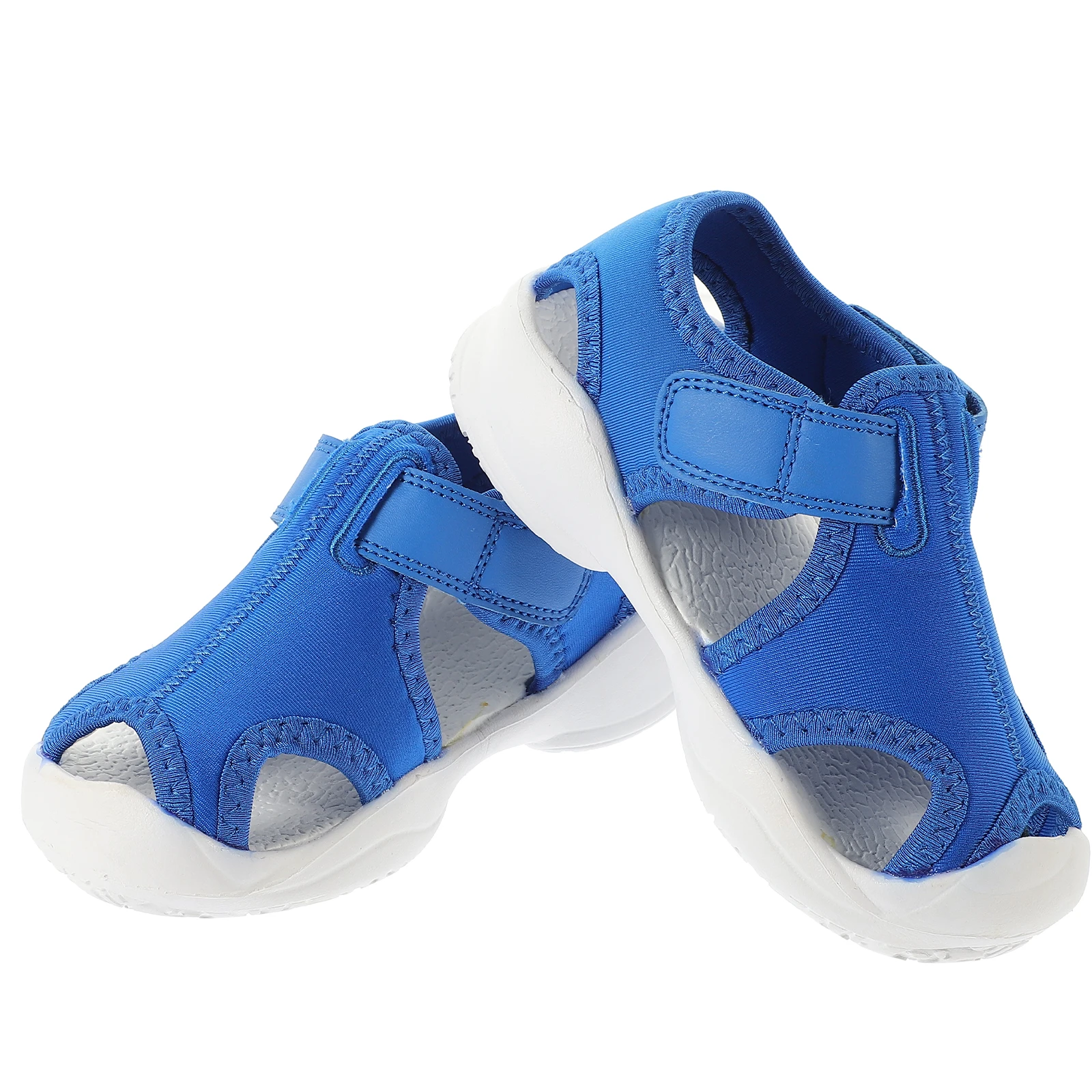 

Summer Baotou Beach Sandals for Girls Simple Kids Shoes Blue Cloth Children Boy