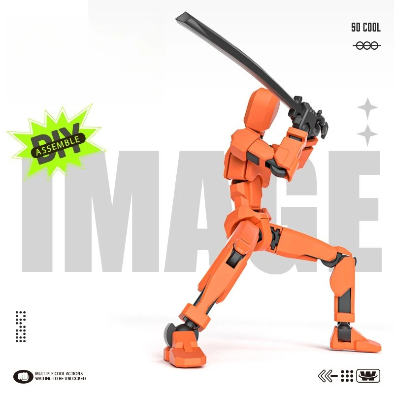

3D Multi-Jointed Movable Shapeshift 13 Robot Character Figure Printed Mannequin Dummy Action Model Doll Toys for Boys Gifts