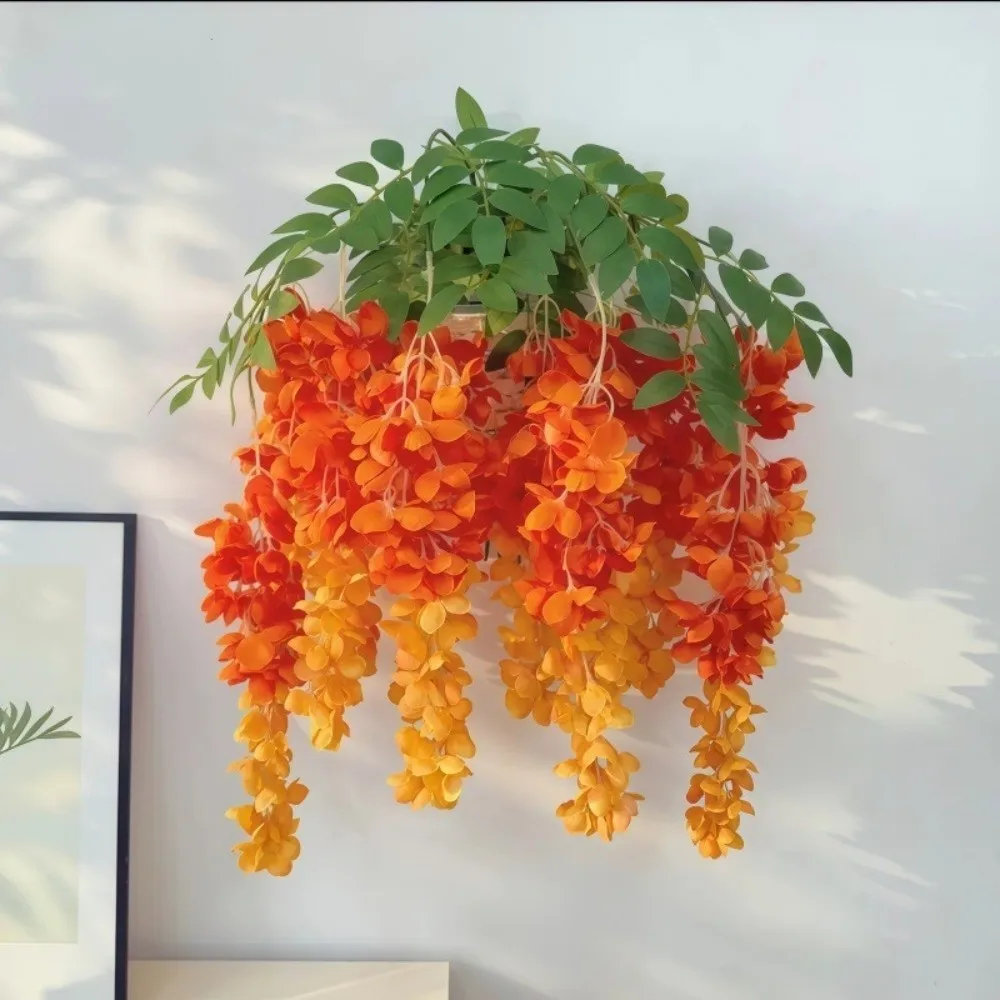 96cm Long Branches Artificial Wisteria Flowers Hanging Trailing Realistic Decorative Wisteria Vine Garland