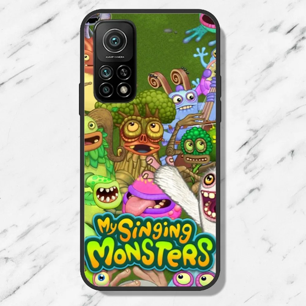 My S-Singing M-Monsters Phone Case For Samsung Galaxy S21 S22 S23 S24 Ultra S20 Lite S30 Note Black Shell