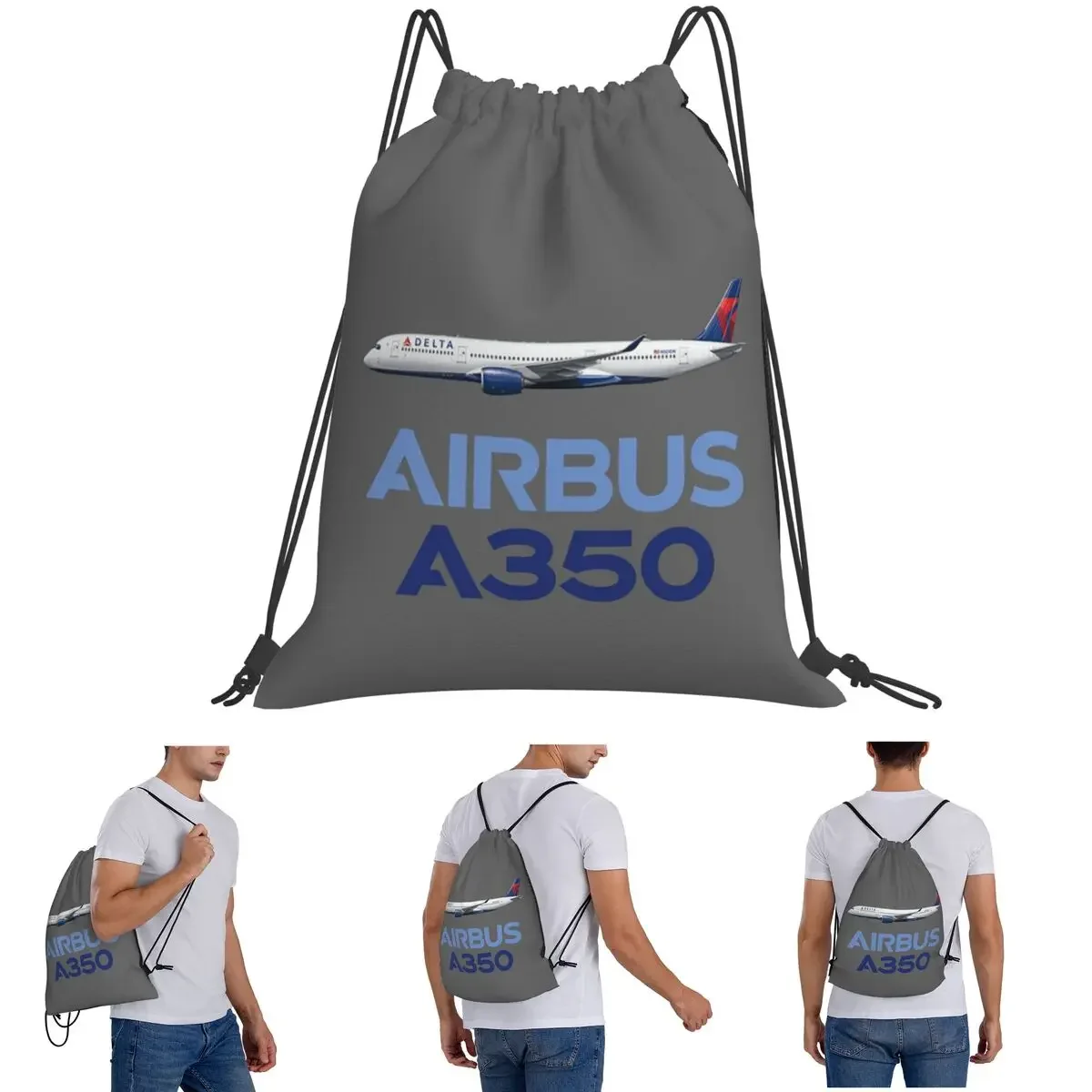 

Новые рюкзаки Airbus Beluga A350, модные портативные сумки на шнурке, сумка для хранения, сумки для книг для школы путешествий