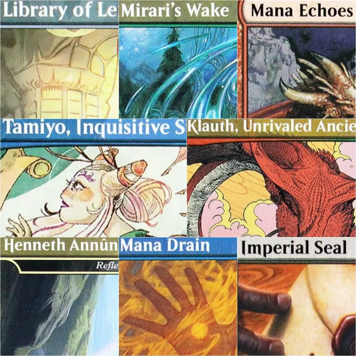 SLD Stoneforge Mystic/Hullbreaker Horror/Sylvan Library Magical Proxy Cards Top Quality Gathering Board Game Trading Cards