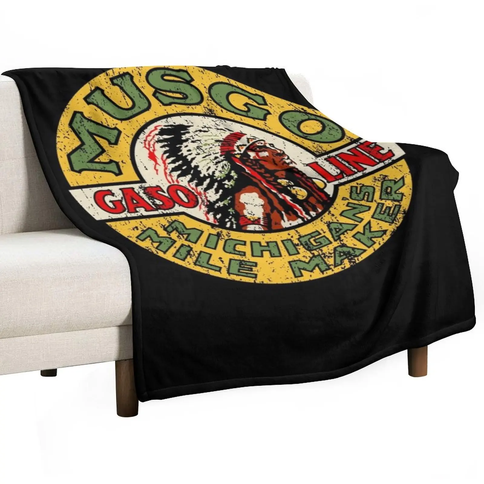 Musgo gasoline Throw Blanket Nap For Decorative Sofa Blankets