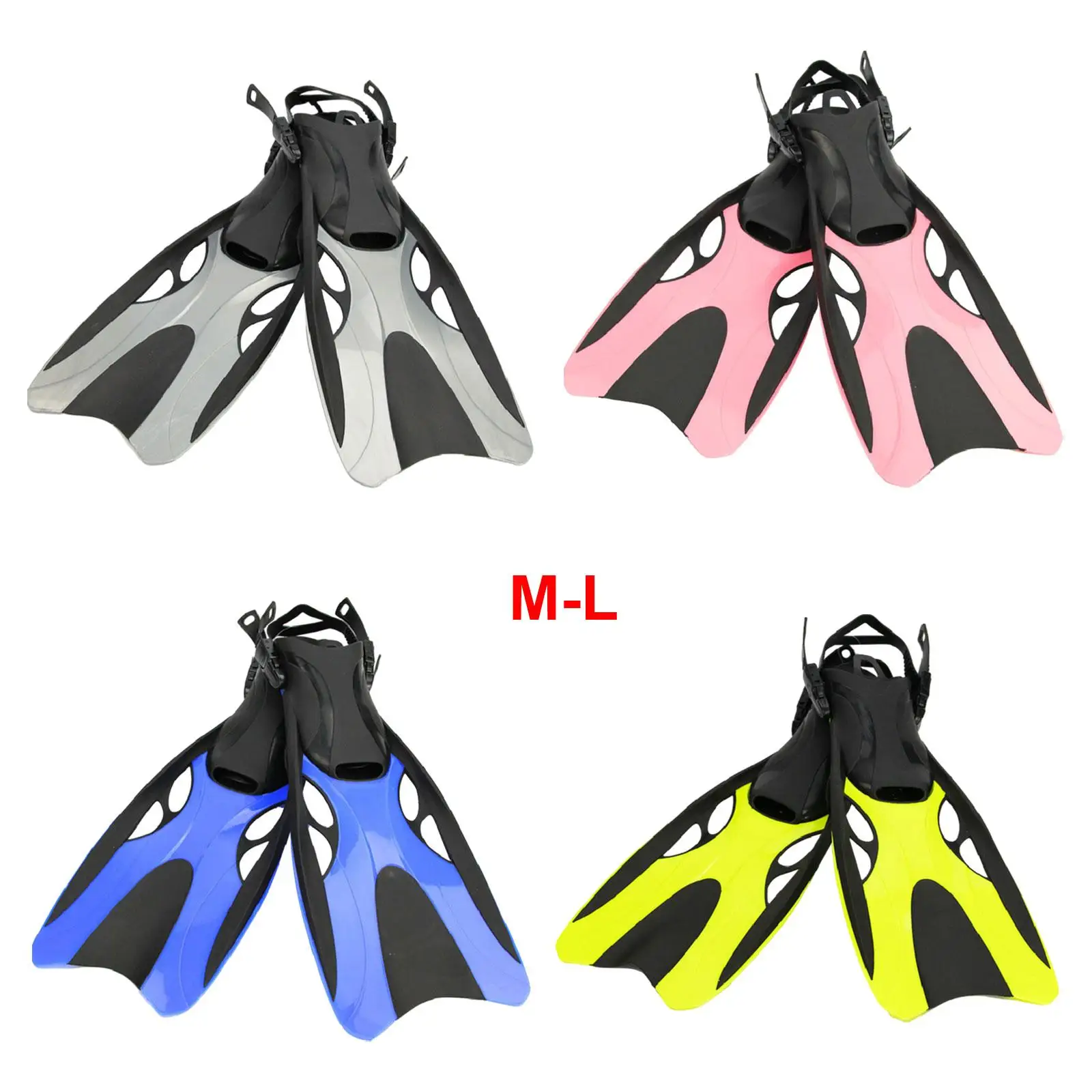 Diving Fins Silicone Snorkeling Fins for Men Women Beginner Diving Equipment